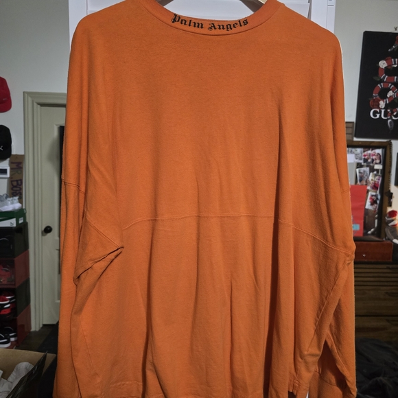 Palm Angels Iconic Orange Long Sleeve Tee! L - Picture 2 of 8